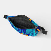 Tropisches Leaf-Muster Fanny Pack Bauchtasche (Offen)