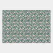 Tropisches Leaf-Muster Geschenkpapier Set (Vorderseite)