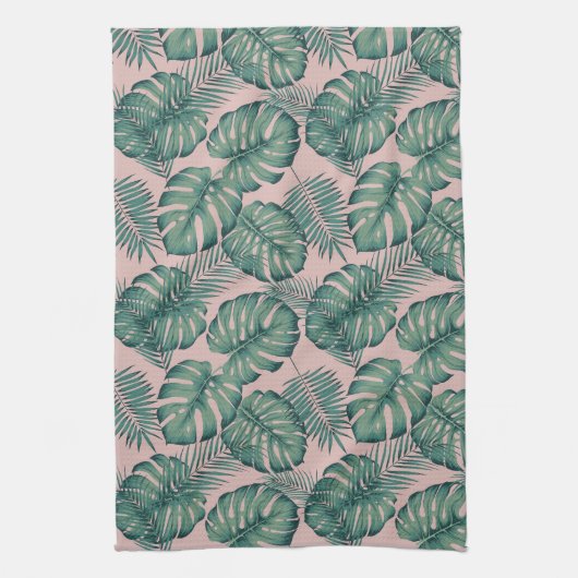 Tropisches Leaf-Muster Geschirrtuch (Vertikal)