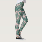 Tropisches Leaf-Muster Leggings (Rechts)