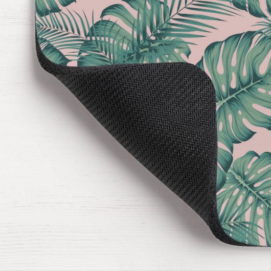 Tropisches Leaf-Muster Mousepad (Ecke)