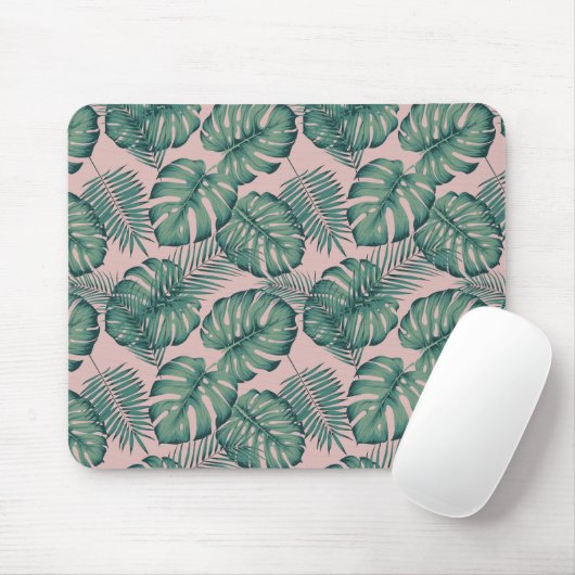 Tropisches Leaf-Muster Mousepad (Mit Mouse)