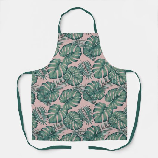 Tropisches Leaf-Muster Schürze (Vorderseite)