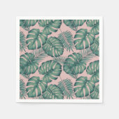 Tropisches Leaf-Muster Serviette (Vorderseite)