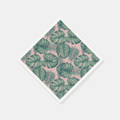 Tropisches Leaf-Muster Serviette (Ecke)