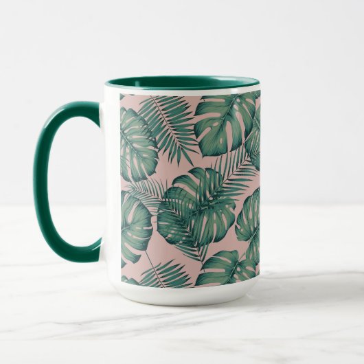 Tropisches Leaf-Muster Tasse (Links)