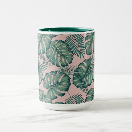 Tropisches Leaf-Muster Tasse (Zentrum)