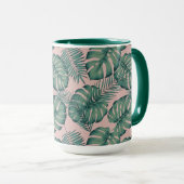 Tropisches Leaf-Muster Tasse (VorderseiteRechts)