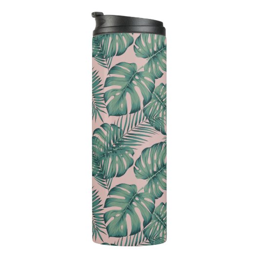 Tropisches Leaf-Muster Thermosbecher (Nach rechts gedreht)