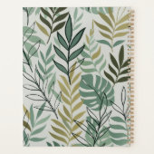 Tropisches Leaf Nahtloses Muster - Green & Gold Bo Planer (Rückseite)