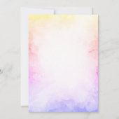 Tropisches Leaf Pink Flamingo Quinceañera Einladung (Rückseite)