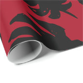 Tropisches Leaf Silhouette, Monstera, Palm, Geschenkpapier (Rolleneckpunkt)