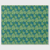 Tropisches Leaf-Tapestes: Vintage Verdure Geschenkpapier (Flach)