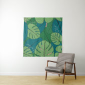 Tropisches Leaf-Tapestes: Vintage Verdure Wandteppich (Beispiel)