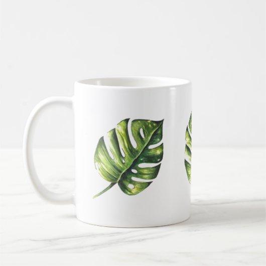 Tropisches Leaf Tasse - Naturlich Inspiriert Elega (Links)