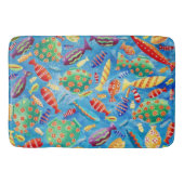 Tropisches Leben im Meer unter Wasser Badematte (Vorderseite)