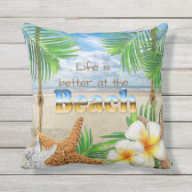 Tropisches Leben ist am Strand besser