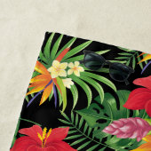 Tropisches lebendiges farbenfrohes Blumenmuster Strandtuch (Beispiel)
