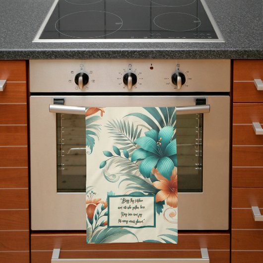 Tropisches Licht individuell anpassbar Geschirrtuch