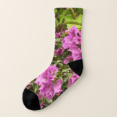 Tropisches Lila Bougainvillea Socken (Links - Außen)
