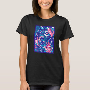 Tropisches Lila Strand Hawaiian Aloha Lila Hawai T-Shirt