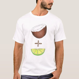 Tropisches Limon + Kokospalmen Feinschmecker Citru T-Shirt
