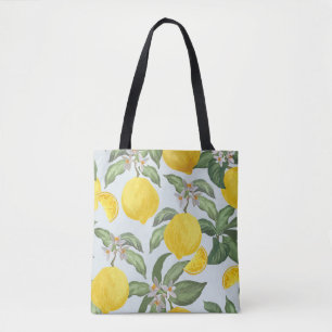 Tropisches Limonen-Frucht-Vintage-Muster Tasche