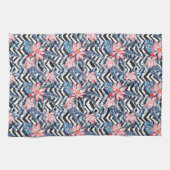 Tropisches Lotos-Blumen-Muster Handtuch (Horizontal)