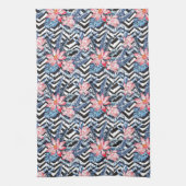 Tropisches Lotos-Blumen-Muster Handtuch (Vertikal)