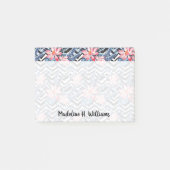 Tropisches Lotos-Blumen-Muster Post-it Klebezettel (Vorderseite)