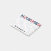 Tropisches Lotos-Blumen-Muster Post-it Klebezettel (angewinkelt)