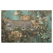 Tropisches Lush Foliage Leopard Muster Stoff (Fat Quarter (45,7 x 55,9 cm))