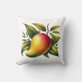 Tropisches Mango Frucht botanisch Kissen