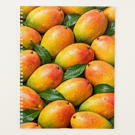 Tropisches Mango-Frucht-Design-Planer Planer (Vorderseite)