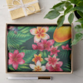 Tropisches Mango- und Palmblättermuster Seidenpapier (Geschenk)