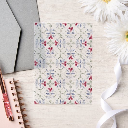 Tropisches marokkanisches Türfarbenmuster Pergament Einladungen (Hochzeit)