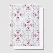 Tropisches marokkanisches Türfarbenmuster Pergament Einladungen (Versetzt)