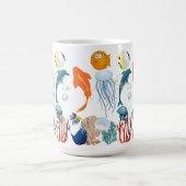 Tropisches Meer farbenfrohe Fische Meeresleben Spa Verwandlungstasse (Zentrum)