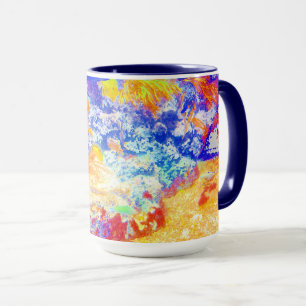 Tropisches Meer Farbige Korallenriffe Tiefblauer O Tasse