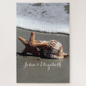 Tropisches Meer Seashells Seastar Puzzle (Vertikal)