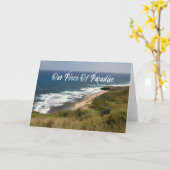 Tropisches Meer Strand Sand Surf Natur Karte (Gelbe Blume)