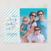 Tropisches Meer und Grüße Foto-Karte (Vorderseite)