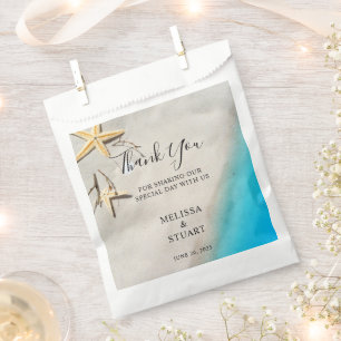 Tropisches Meer und Sternenstrand Danke für Ihre H Geschenktütchen