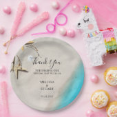 Tropisches Meer und Sternenstrand Danke für Ihre H Pappteller (Party)