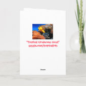 Tropisches Meereskorallenriff Karte (Rückseite)