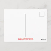 Tropisches Meeresleben Rosa Kronenkoralle Postkarte (Rückseite)