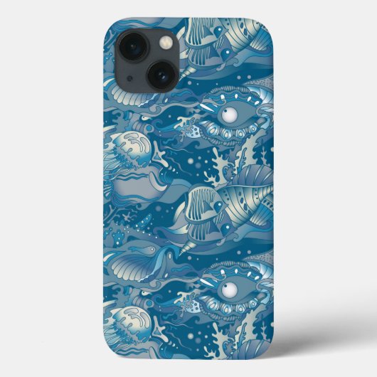 tropisches Meeresmuster Case-Mate iPhone Hülle (Rückseite)