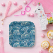 tropisches Meeresmuster Pappteller (Party)