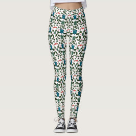 Tropisches Meeresschildkröten-Blumenmuster | Küste Leggings