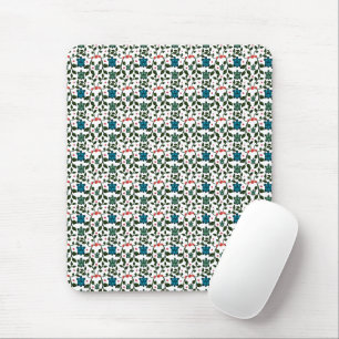 Tropisches Meeresschildkröten-Blumenmuster   Küste Mousepad